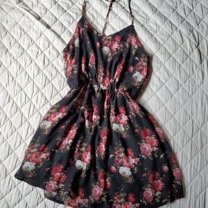 Tobi black floral summer dress
